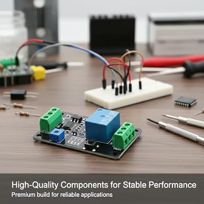 DC 5V 12V 24V Timer Delay Relay Module, Multifunctional Programmable Time Relay with Delay On/Off, Self-Locking, Trigger Delay, 0.1s-120s Adjustable, Cycle Timer with Memory for Industrial