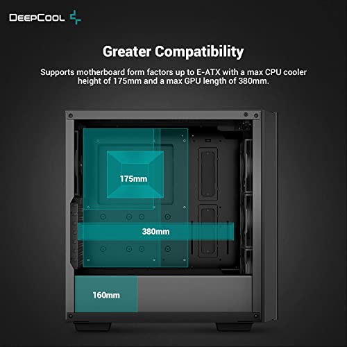 GABINETE GAMER DEEPCOOL CG 560 PRETO