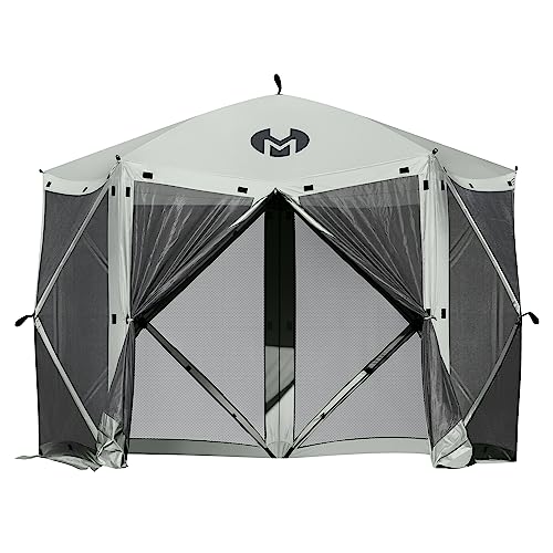 Carpa pop-up portátil para camping 5 personas gris plata