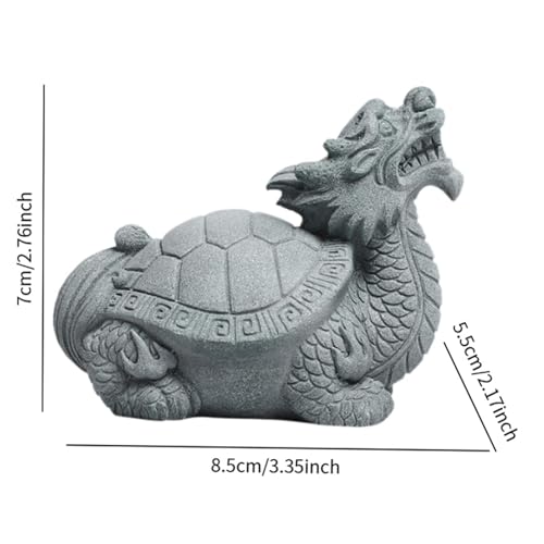 Ornement d'aquarium dragon et statuette miniature de décoration format M - 3