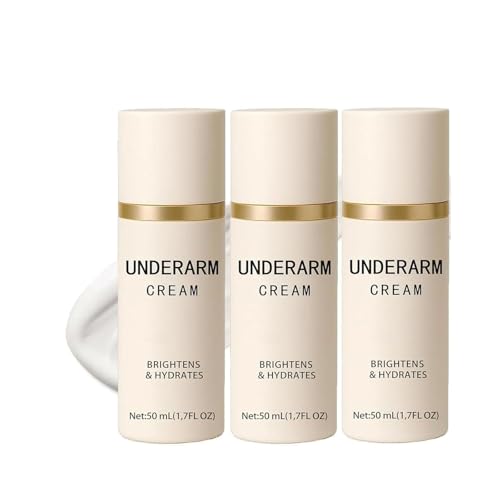 Crème d'éclaircissement des aisselles hydratante pour teint uniforme - Lot de 3 flacons doux