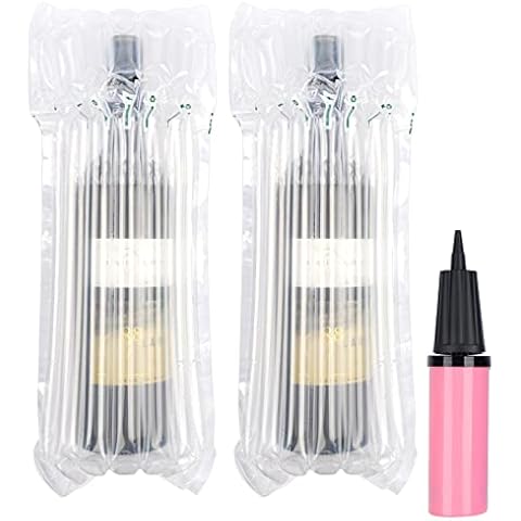 Kyrieval 100 Packs Wine Bags for Travel, Wine Travel bags for Wine Bottles, Inflatable Wine Bottle Protector for Travel Shipping, Wine Skins for Travel Cover
