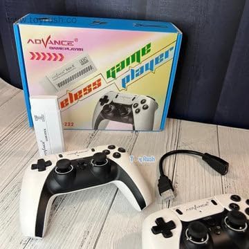 OOTLO Retro Video Game for Tv Game Stick Console, Nostalgia Game,Plug and Play Video Game Stick Built in 10000+ Games with Dual 2.4G Wireless Controllers (64G) 2 Player Controllers 1