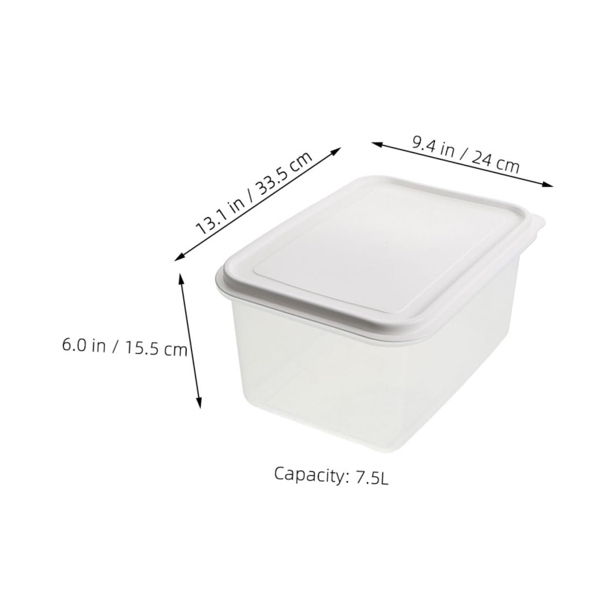 Gatuida Wiederverwendbare Gärbox für Pizzateig aus Kunststoff 12l mit Deckel Platzsparender und Praktischer Teiggärbehälter für Küchenaufbewahrung