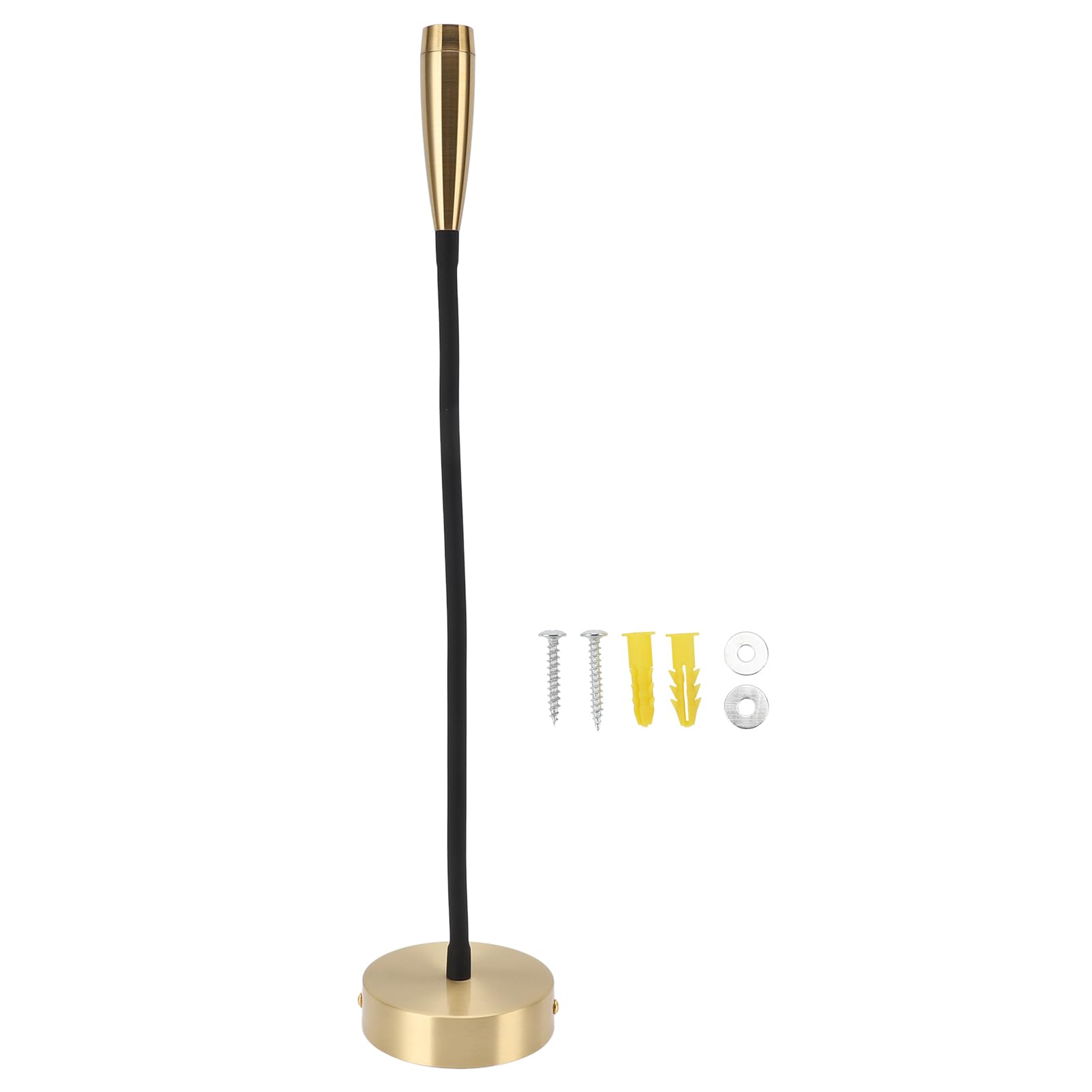 Lámpara de Lectura Montada en la Pared con Cuello de Cisne, Lámpara Cableada Ajustable de 3W y 200lm para Dormitorio de Aluminio
