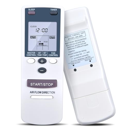 WKOLF AR-AB8 Air Conditioner - Juego de mandos a distancia de repuesto para Fujitsu aire acondicionado AR-AB8 AR-AB10 AR-DB5
