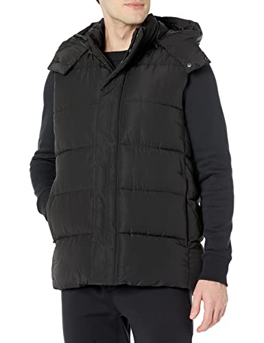 Image of Amazon Essentials Men's Relaxed-Fit Water Repellent Recycled Polyester Hooded Puffer Vest (Previously Amazon Aware)