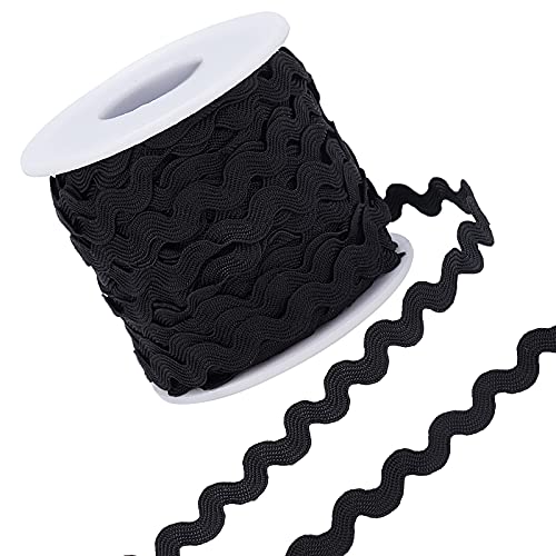 Catálogo para Comprar On-line Cintas en zigzag más recomendados. 41 GORGECRAFT Cinta en zigzag de 25 m, para coser o doblar, 5 mm, para coser en forma de S, tejido de encaje, accesorios de costura, color negro