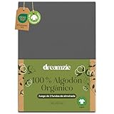 Dreamzie - Funda de Almohada 40x60 cm Algodón Orgánico - Juego de 2-100% Algodón - Antracita - Funda Almohada Algodon 50x70 con Cremallera - Oeko-Tex
