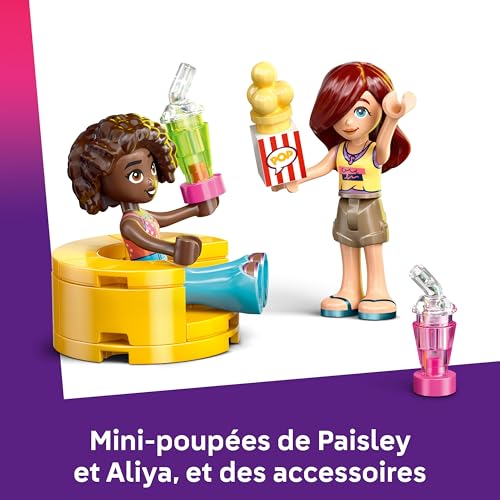 LEGO Friends Soirée Cinéma Entre Amies - Jeu de Construction pour Fille dès 6 Ans - 2 Mini-Poupées, Un Ecran & Un Projecteur Lumineux en Briques - Jeu Créatif - Idée de Cadeau d'anniversaire 42642