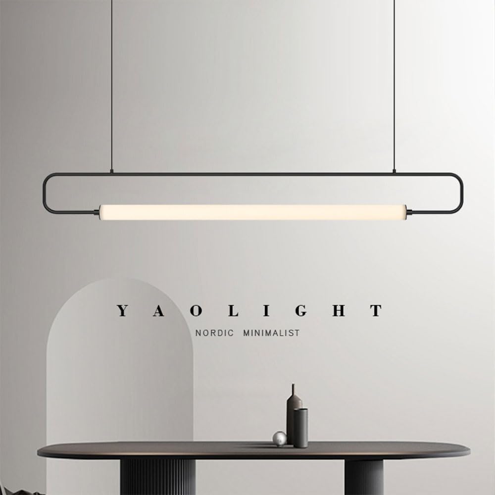 Sufitowe oprawy oświetleniowe wiszące Długie lampy LED 3000-6000K Wisząca lampa Oświetlenie wewnętrzne Żelazo LED Home Decor Regulowane współczesne oświetlenie Do kuchni Salon Jada