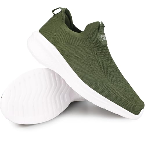 Giniros Schuhe Herren Sneaker Ohne Schnuersenkel Slip-on Schuhe Mesh Atmungsaktiv Leicht Laufschuhe Casual Sportschuhe Bequem Turnschuhe Leichtgewichts Outdoor Joggingschuhe – Bild 7
