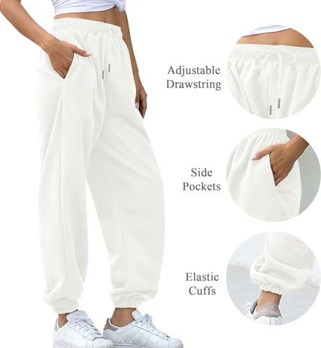Image of Women Solid Joggers for Running, Yoga, Fitness, Lounge Wear Comfortable Cotton Joggers for Women and Girls