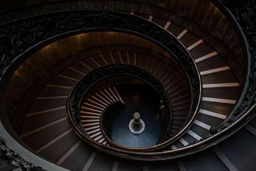 【バチカン市国の風景ポストカード】バチカン美術館 螺旋階段 はがき フォトカードお土産に photo by daikegoro