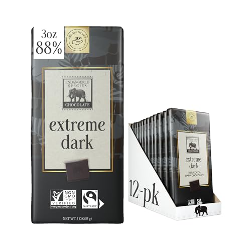 Endangered Species Strong Dark Chocolate Bar (88% cocoa)