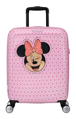 Logo nella parte anteriore American Tourister Funlight Disney Trolley - Spinner S, 55 cm, 36 L, Minnie Lenticular Pink