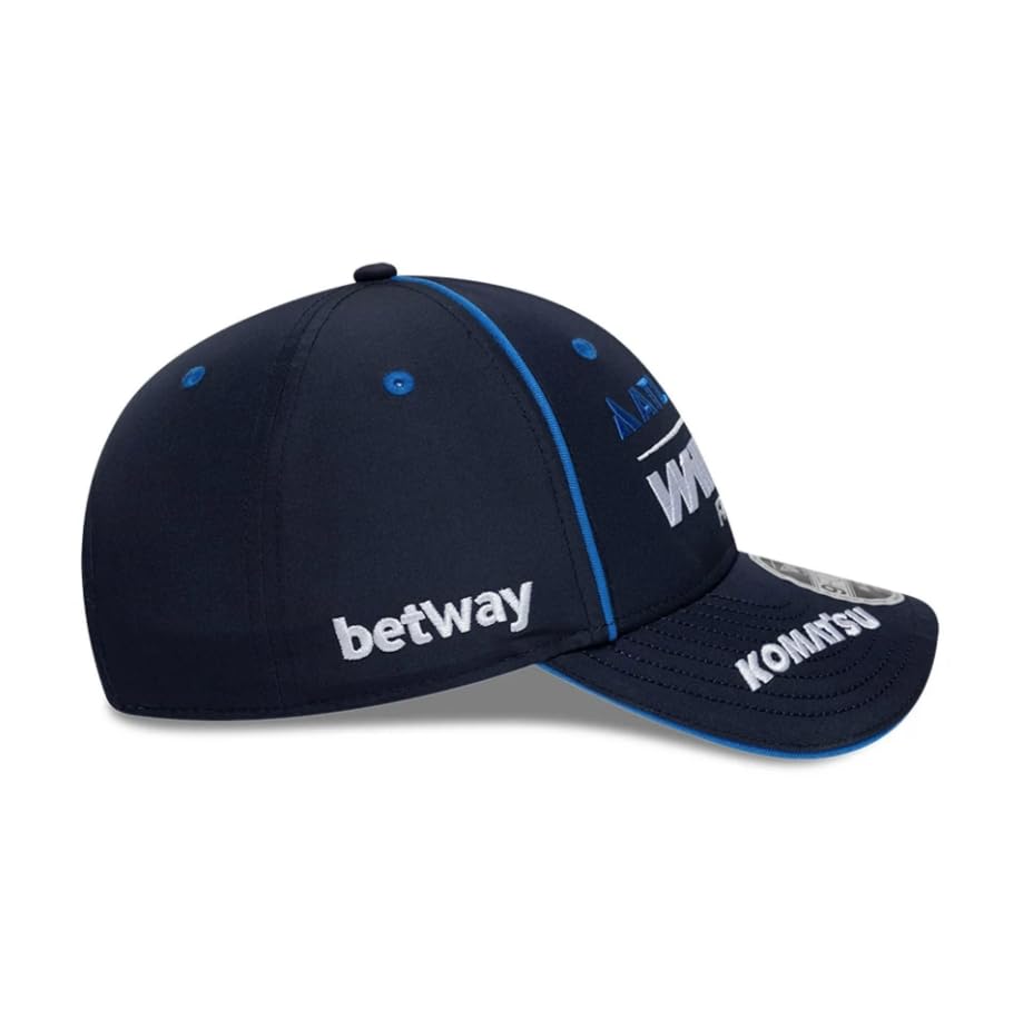 New Era Williams Racing F1 Team Offizielle Kollektion 2026 Team Alex Albon Drivers Baseball Cap Mütze Verstellbar Navy Blau