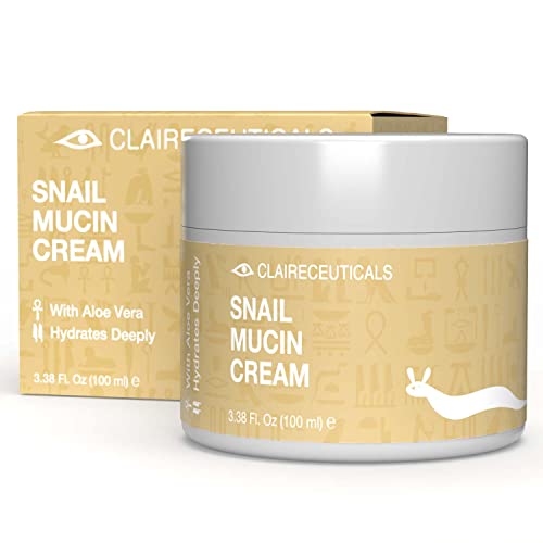 Claireceuticals Crema Baba de Caracol con Colágeno, Ácido Glicólico, Vitaminas y Porteínas -...