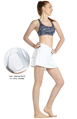 Icyzone Donne Gonna Tennis con Pantaloncini,2 in 1...