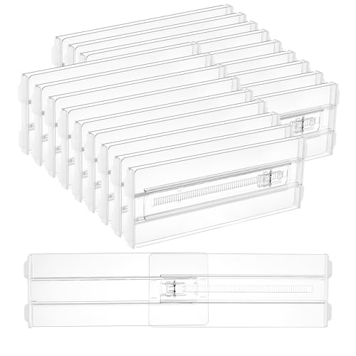 Vtopmart 18 Pack Drawer Dividers for Clothes, 4" High 10.2"-16.5"