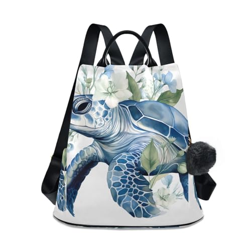 Sac à dos antivol femme motif tortue parfait pour vos voyages