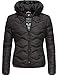 Produktbild Navahoo Damen Winterjacke Steppjacke mit Abnehmbarer Kapuze Key Color Schwarz Gr. M