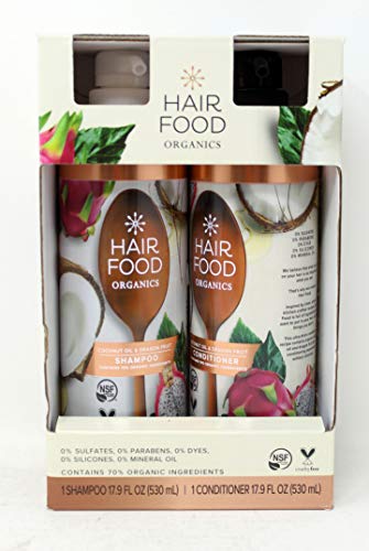 Hair Food Organics Shampoo & Conditioner, 17.9 fl oz