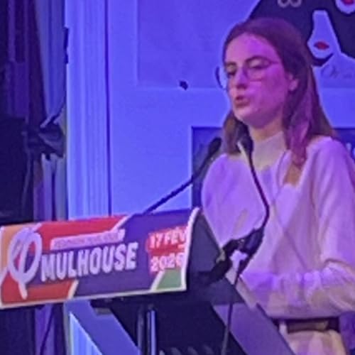 Emma Fourreau, a MEP in Mulhouse to support Eliot Gafanesch