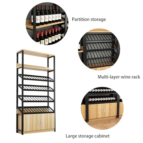 Soporte para botellas de vino 5 niveles metálico Yajuer miniatura 4