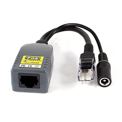 Ruilogod Power Over Ethernet Passive RJ45 POE Injector Splitter Cable Kit Pair miniatura 1