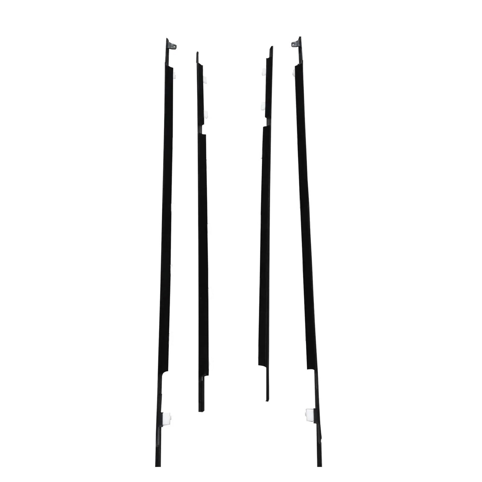 Side Window Weather Strip Rubber Sealant Weatherstrip Moulding Compatible with LC80 FZJ80 LX450 1990-1998 7571060021(Black Color)