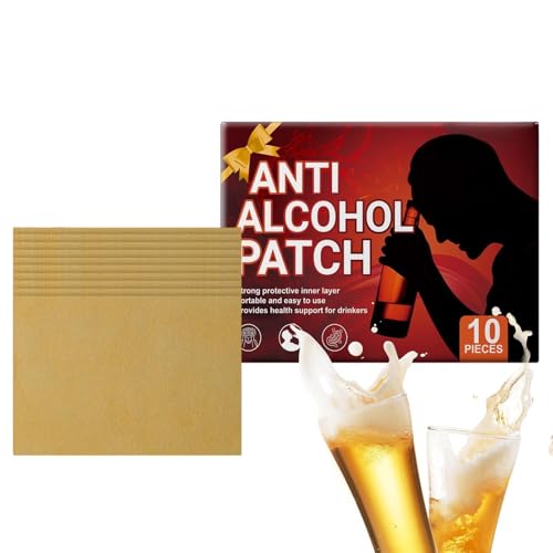 Parches antialcohol, 10 unidades, resistentes al agua, deja de beber alcohol, previene las molestias después de beber, la resaca para hombres, mujeres, eventos sociales