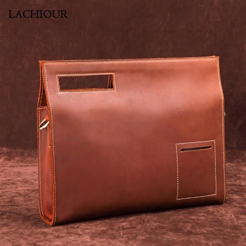 Briefcases for men Vintage Office Briefcases Men Genuine Leather Handbag Real Cowhide Leather Shoulder Bag2
