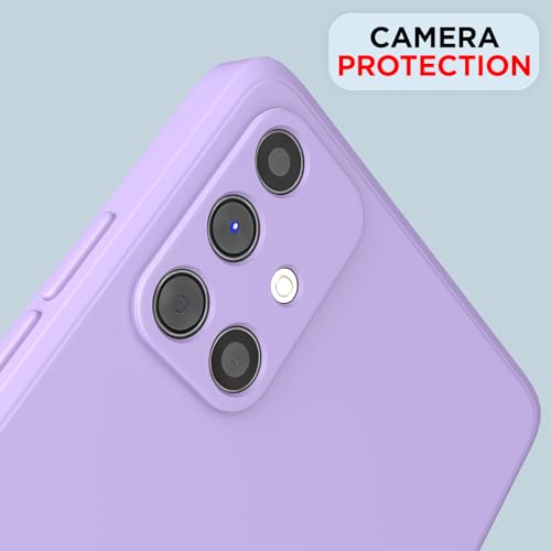 Image of Outlouders Back Cover for Samsung Galaxy M51 | Camera Protection | Durable Soft Matte Silicone Bumper Case (Purple)