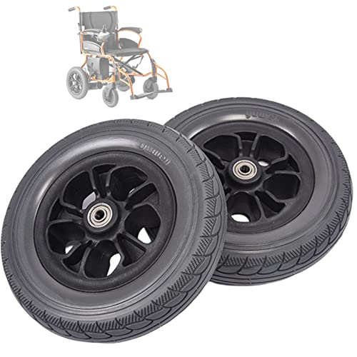 車椅子　前輪の大きなタイヤ Amazon.co.jp: 8インチ車椅子アクセサリー交換用前輪、200×50滑り止め