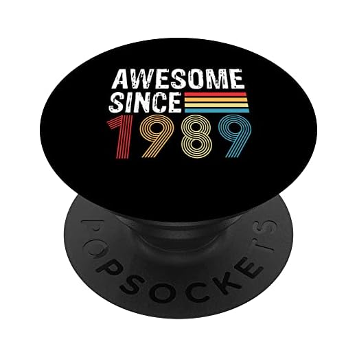 Impresionante desde 1989 Cumpleaños 1989 Vintage 1989 PopSockets PopGrip Intercambiable