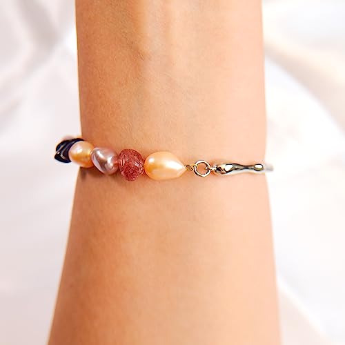 Bracelet perles d'eau douce baroques pour rayonner d'énergie positive - 3
