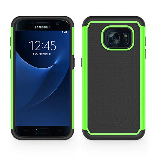 SYONER Galaxy S7 Case, SYONER [Shockproof] Defender Protective Phone Case Cover for Samsung Galaxy S7 (5.1", 2016) [Green]