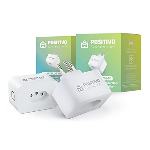 Kit Smart Plug Wi-Fi Positivo Casa Inteligente - Contém 2 Smart Plugues Wi-FI 10A/1000W, ligue e desligue seus eletrodomésticos usando o celular, Compatível com Alexa