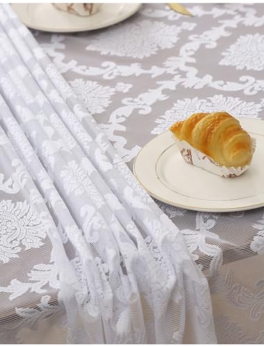 Nappe table picnic rectangulaire 140x200 antitache lavable en polyester brodée - 6