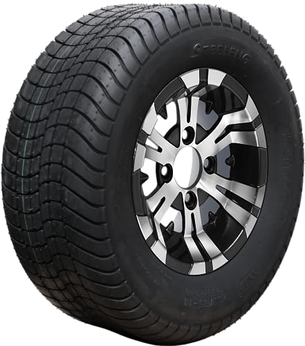 10" Vampire Machined/Black Wheels and 205/65-10 Comfortride DOT Tires - Set of 4