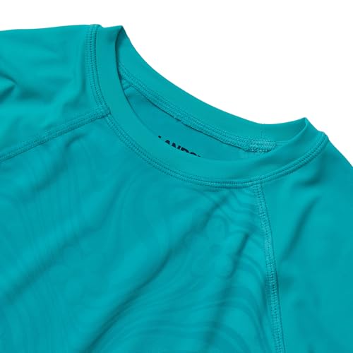 Image of Lands' End Girls Graphic Mock Neck UPF 50 Sun Protection Rash Guard