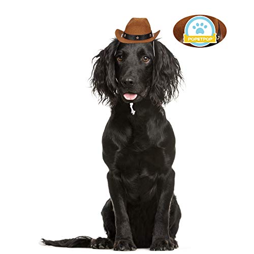 Sombrero Cowboy para Perros Tamaño Grande Marrón miniatura 6