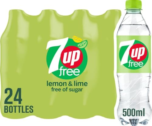 7UP Free - Lemon & Lime Flavoured Fizzy Drink - Sugar-Free - 24 x 500ml