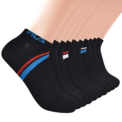 Fila Men's Chevron Striped No Show Socks