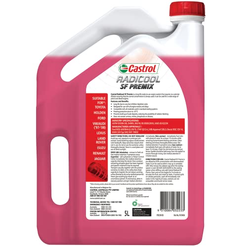 image for Castrol Radicool SF Premix Coolant 5 Litre, Multicolor