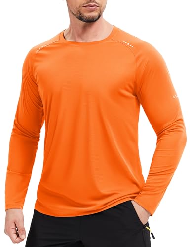 MAGCOMSEN Men's Long Sleeve Shirts UPF 50+ Sun Protection UV Shirt Dry Fit T-Shirts for Hiking Running Athletic