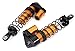C32425ORANGE Billet Machined Piggyback Shocks (2) for Traxxas 1/10 Maxx 4S