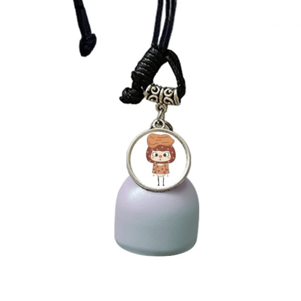 Carillon à vent voiture pour balcon et jardin motif Peanut marron gourmand