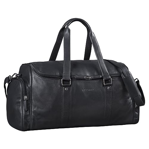 STILORD 'Myles' Vintage Reisetasche Herren Leder Weekender zum Umhängen Overnight Duffle Bag Großes Reisegepäck XL echtes Rindsleder